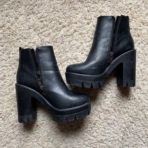 Platform booties